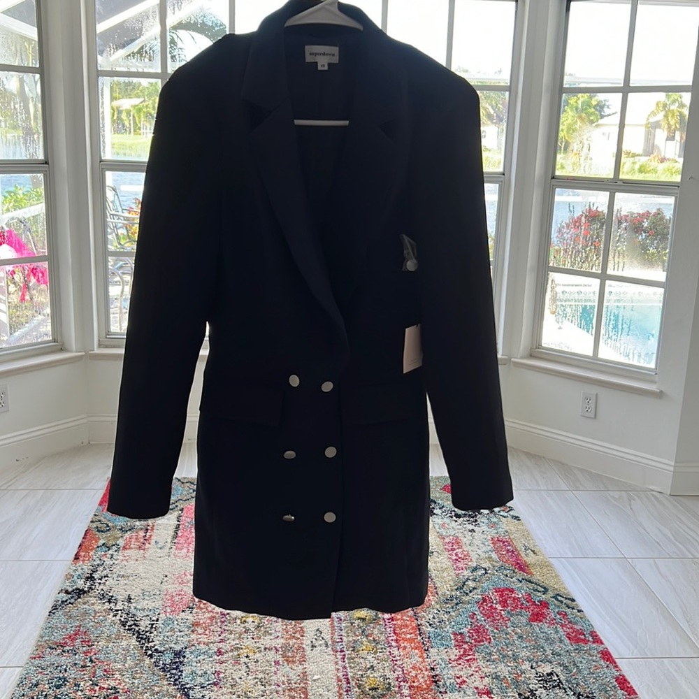 Superdown Madeline blazer dress navy XS NWT